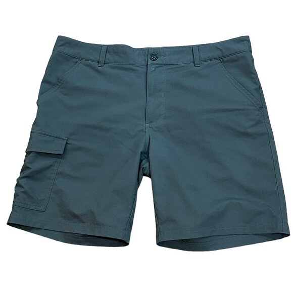 Columbia Omni Shield Regular‎ Fit Flat Front Cargo 9" Shorts Black Size 38 - Picture 1 of 10